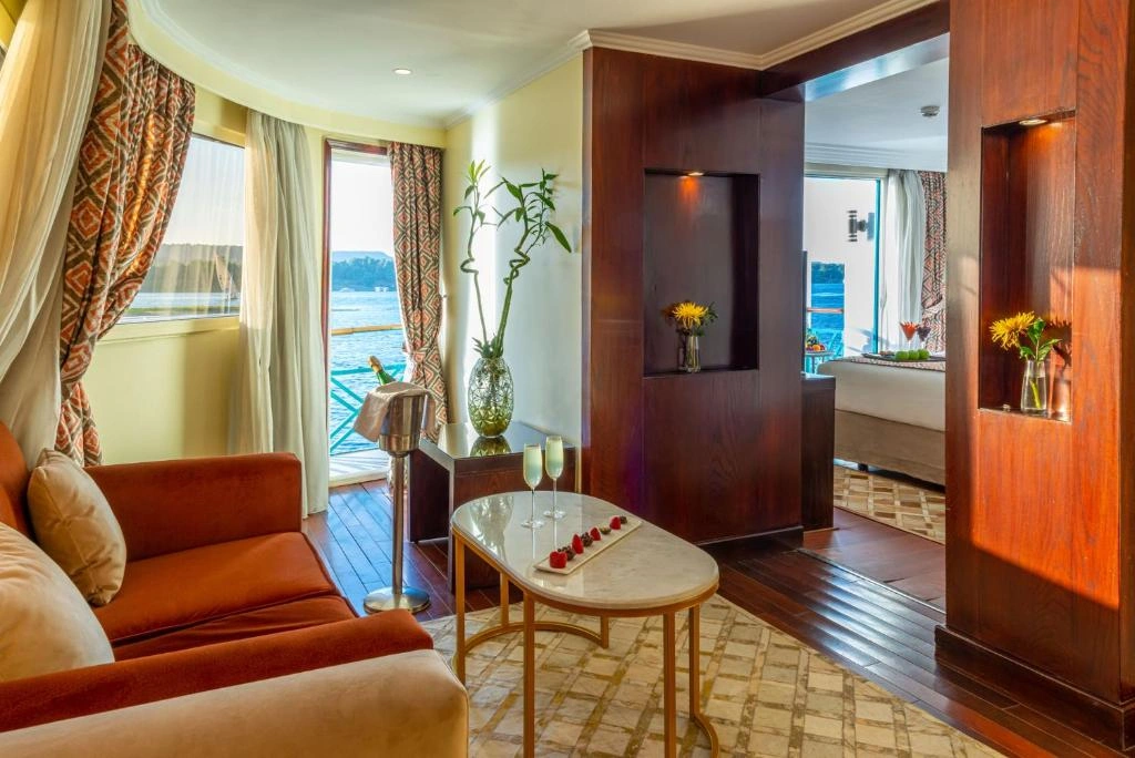 Cabin aboard the Sonesta Moon Goddess Nile Cruise Ship Nile cruise